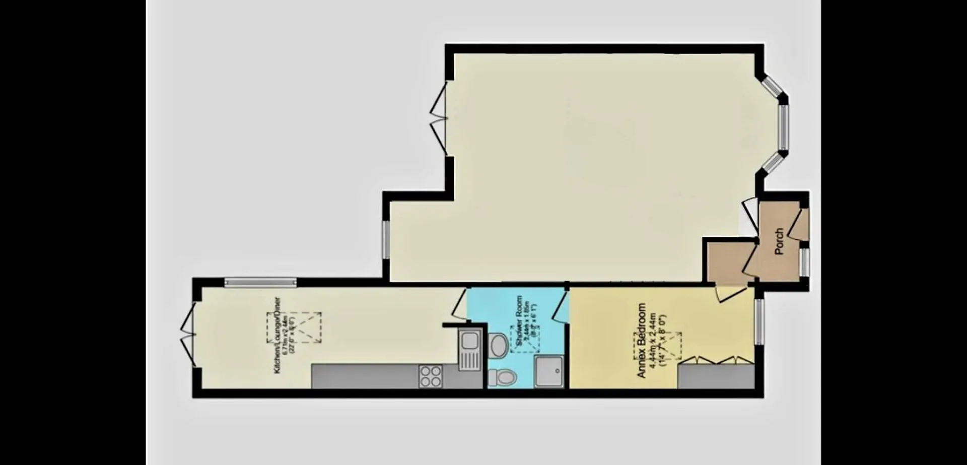 Modern One-Bed Flat With Patio Apartment Bournemouth